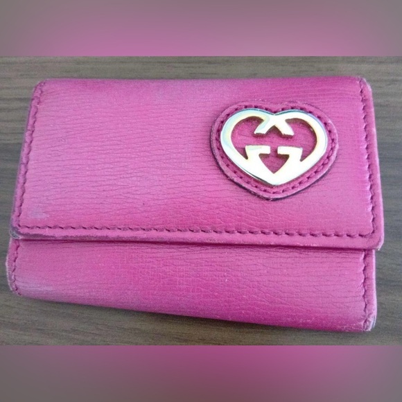 Gucci Accessories - Gucci Pink Key & Card Holder